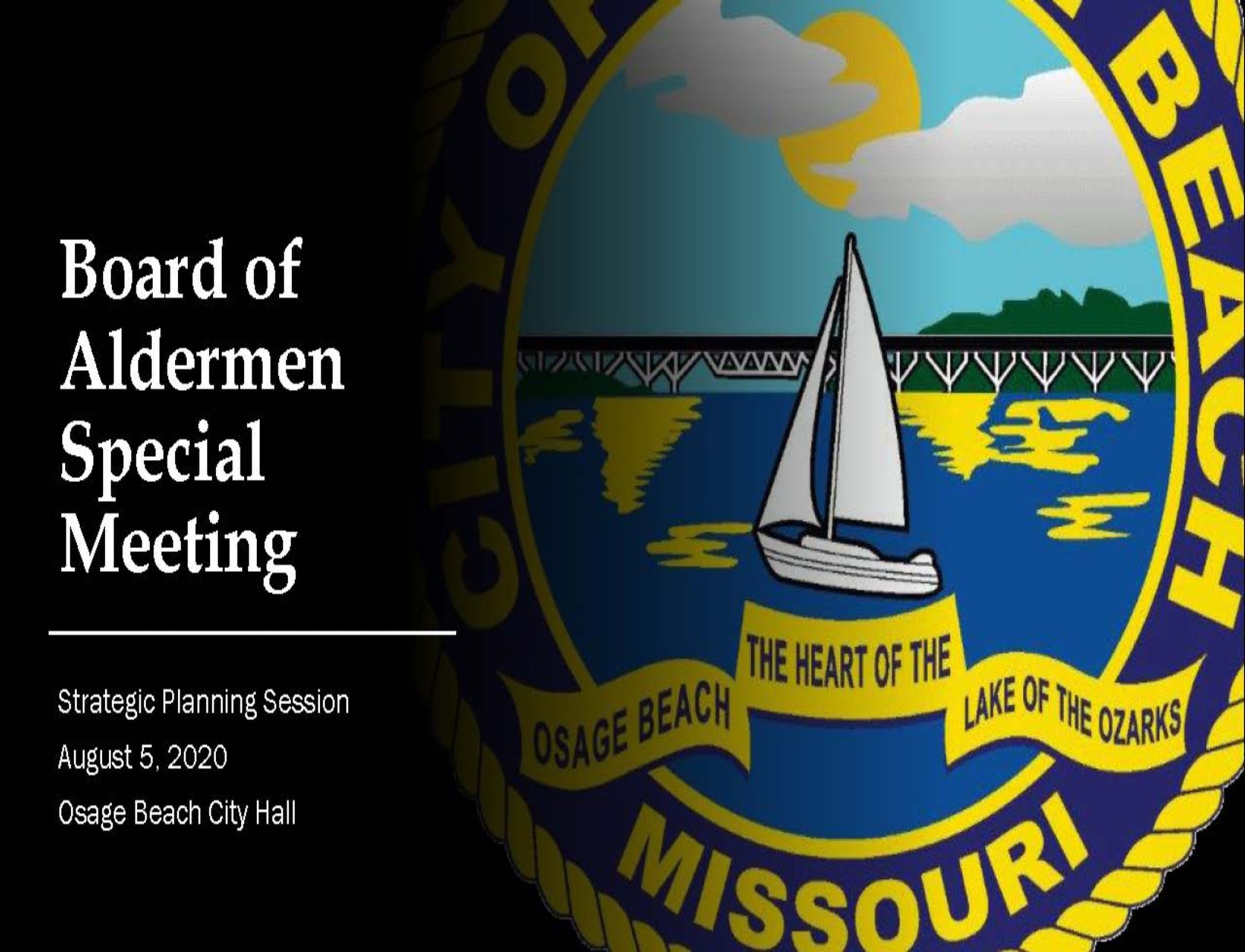 Board of Aldermen Special Meeting Logo