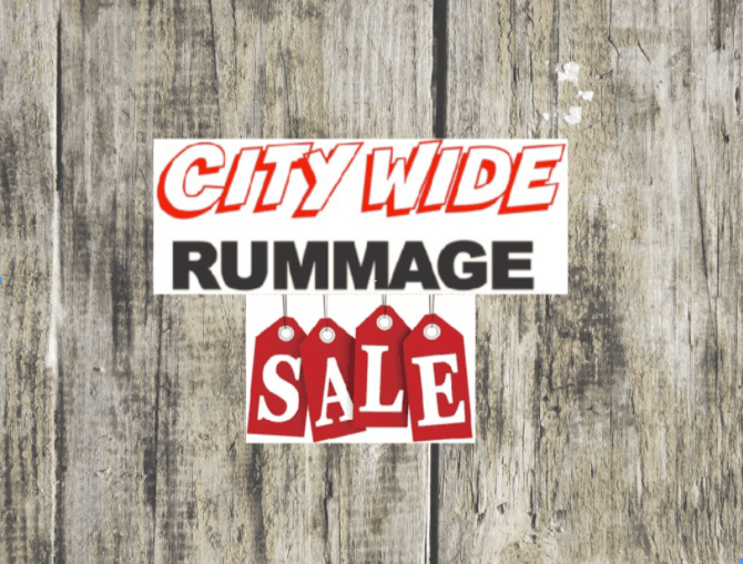 City Wide Rummage Sale Sign
