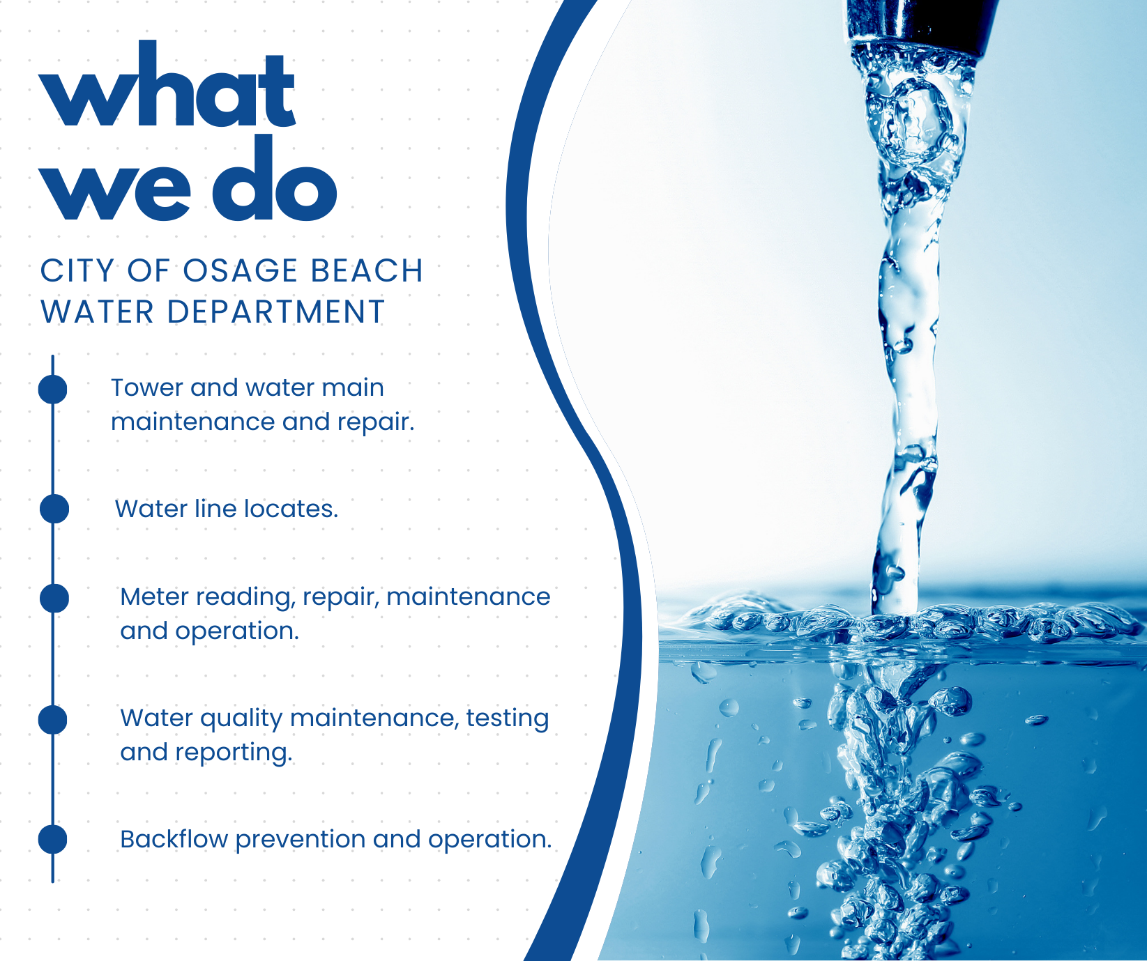 Water Department What We Do