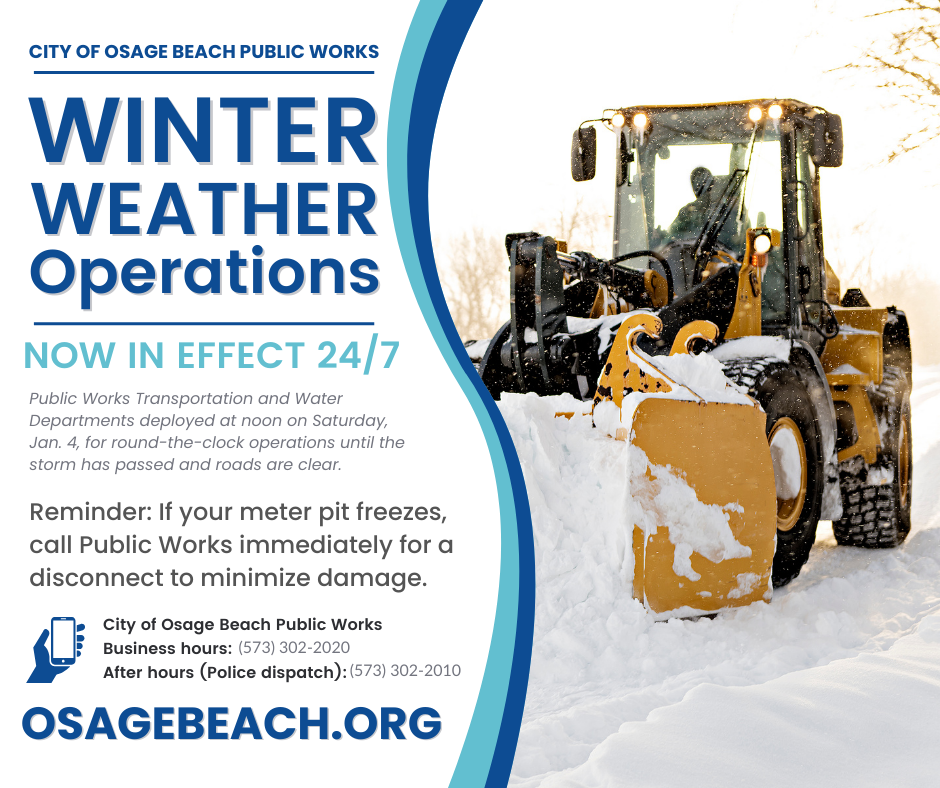 Winter Weather Operations Activated